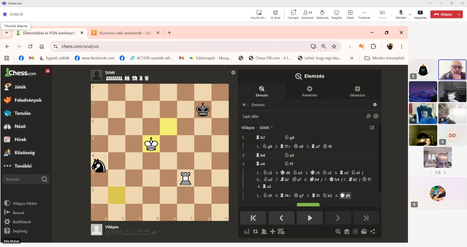 Október online oktatás